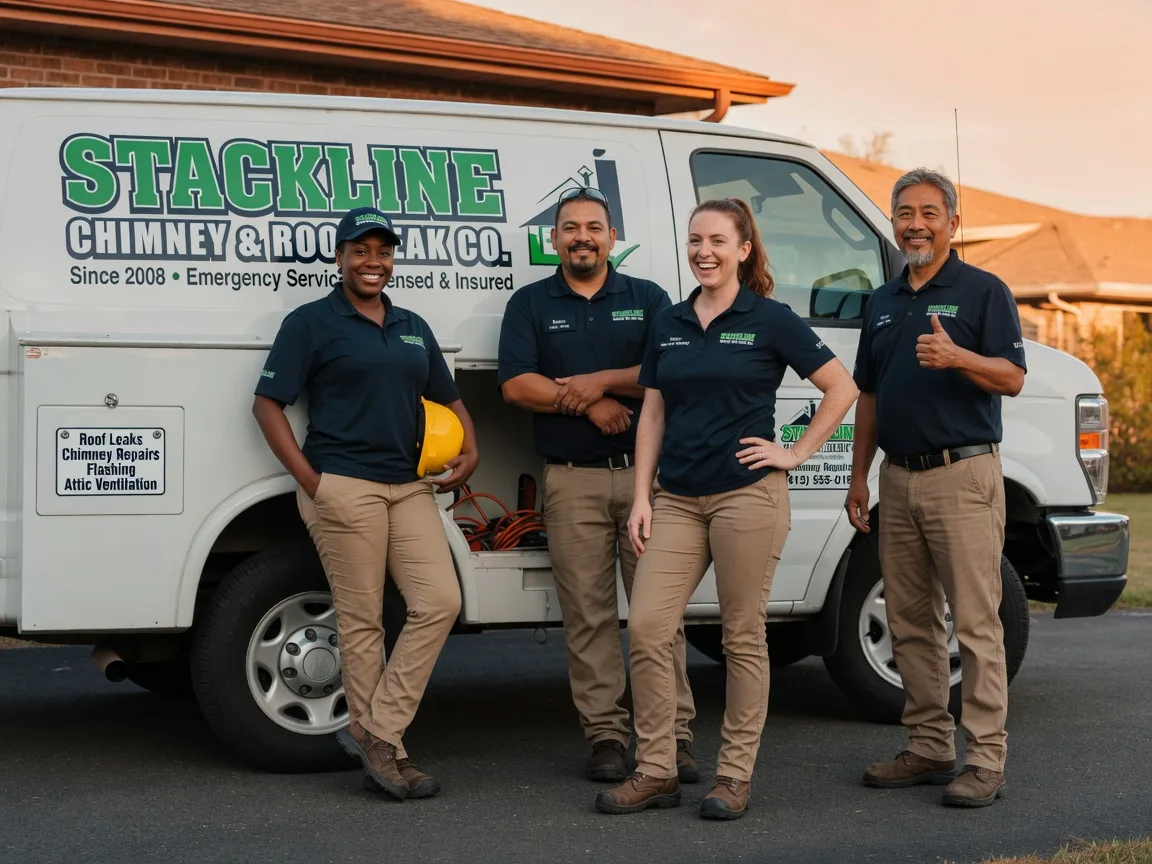 Chimney flashing repair company in Milford, VA